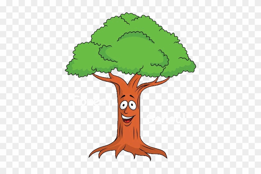 Year Five Observed The Similarities And Differences - Cartoon Tree With Face #1015991