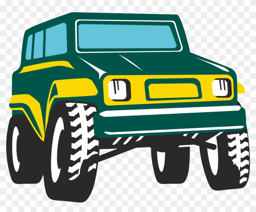 Car Jeep Hummer Off Road Vehicle Off Roading - Jungle Car Cartoon #1016061