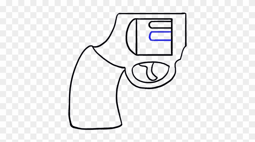 How To Draw Cartoon Revolver - Weapons Draw #1016126