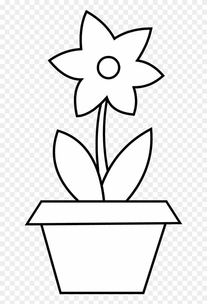 Flower Pot Coloring Page Free Clip Art 229422 Flower - Mri Vegetable Gif #1016179