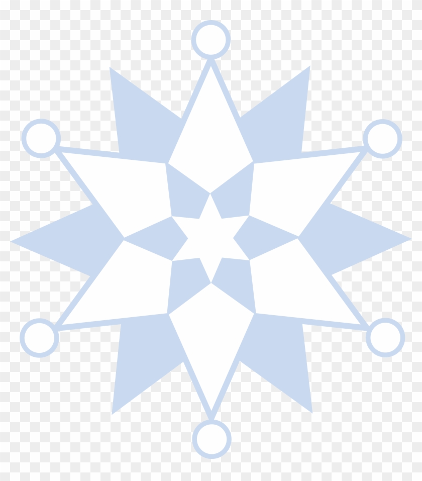 Winter Snowflake Pattern - Nepal National Flag #1016222