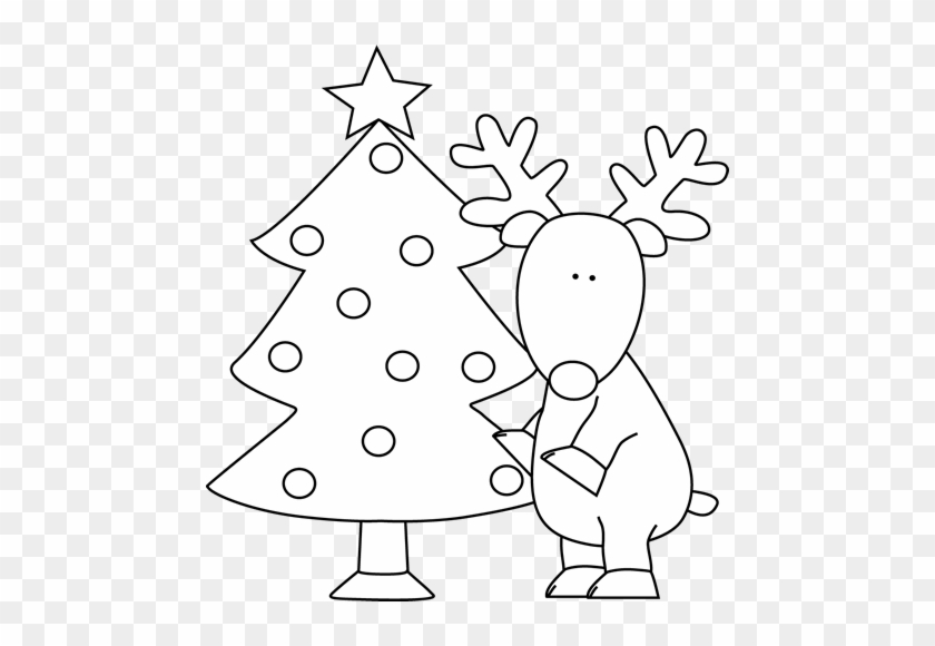 Christmas Tree Clipart Black And White - Christmas Trees Black And White #1016240