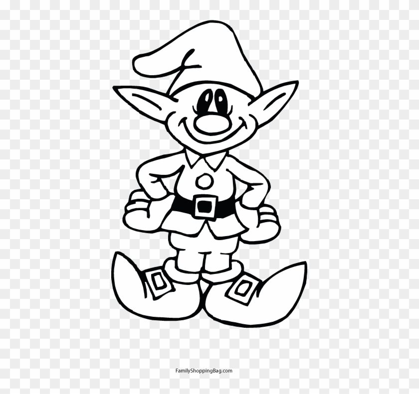 Funny Biz Christmas Elf Cartoon - Elf Coloring Pages #1016241