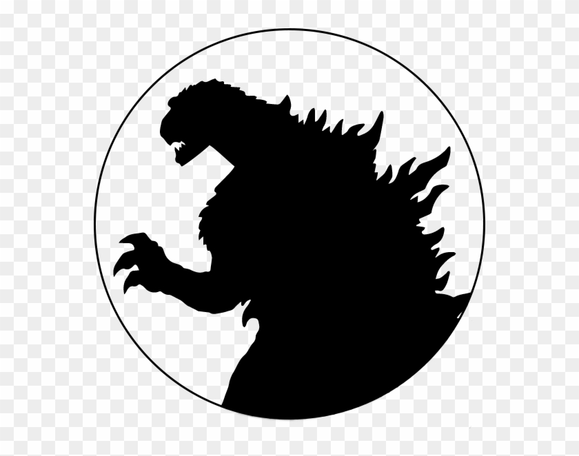Monster Of Monsters Silhouette Clip Art - Godzilla Silhouette #1016256