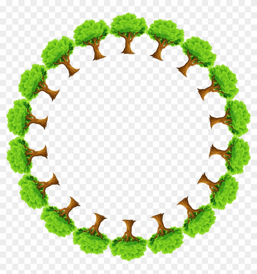 Big Image - Green Round Frame Png #1016267