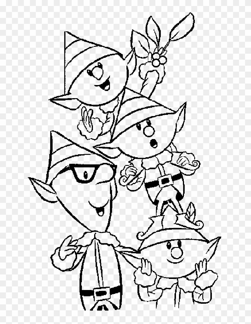 Elf Pictures To Color - Christmas Elf Coloring Pages #1016277