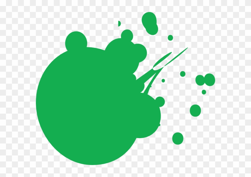 This Free Clip Arts Design Of Green Dot Splat - Green Paint Splatter #1016310