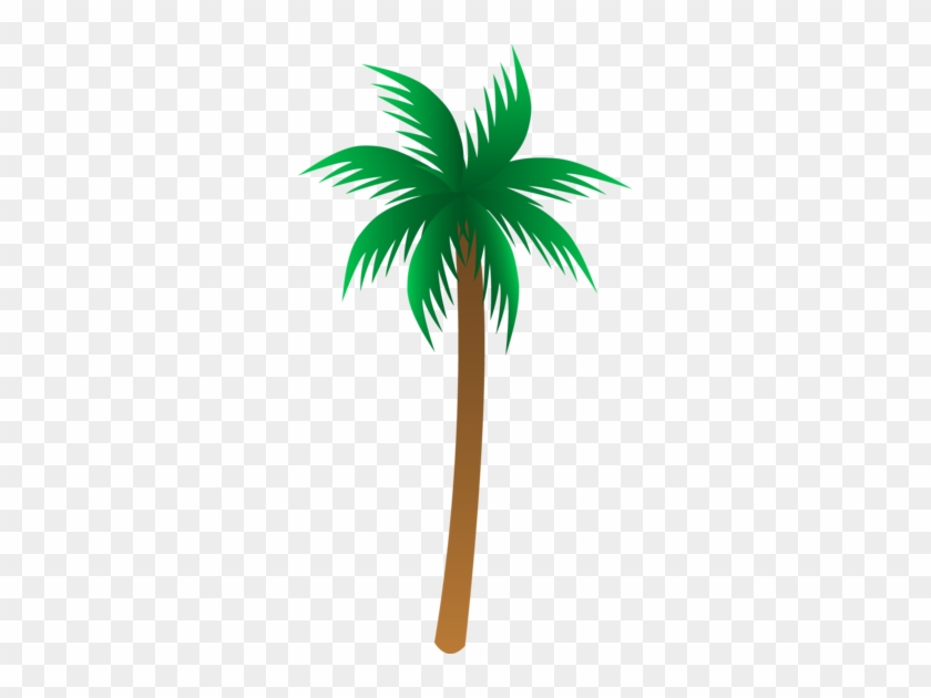Palm Tree Clip Art No Background - Palm Tree Clip Art Vector #1016326