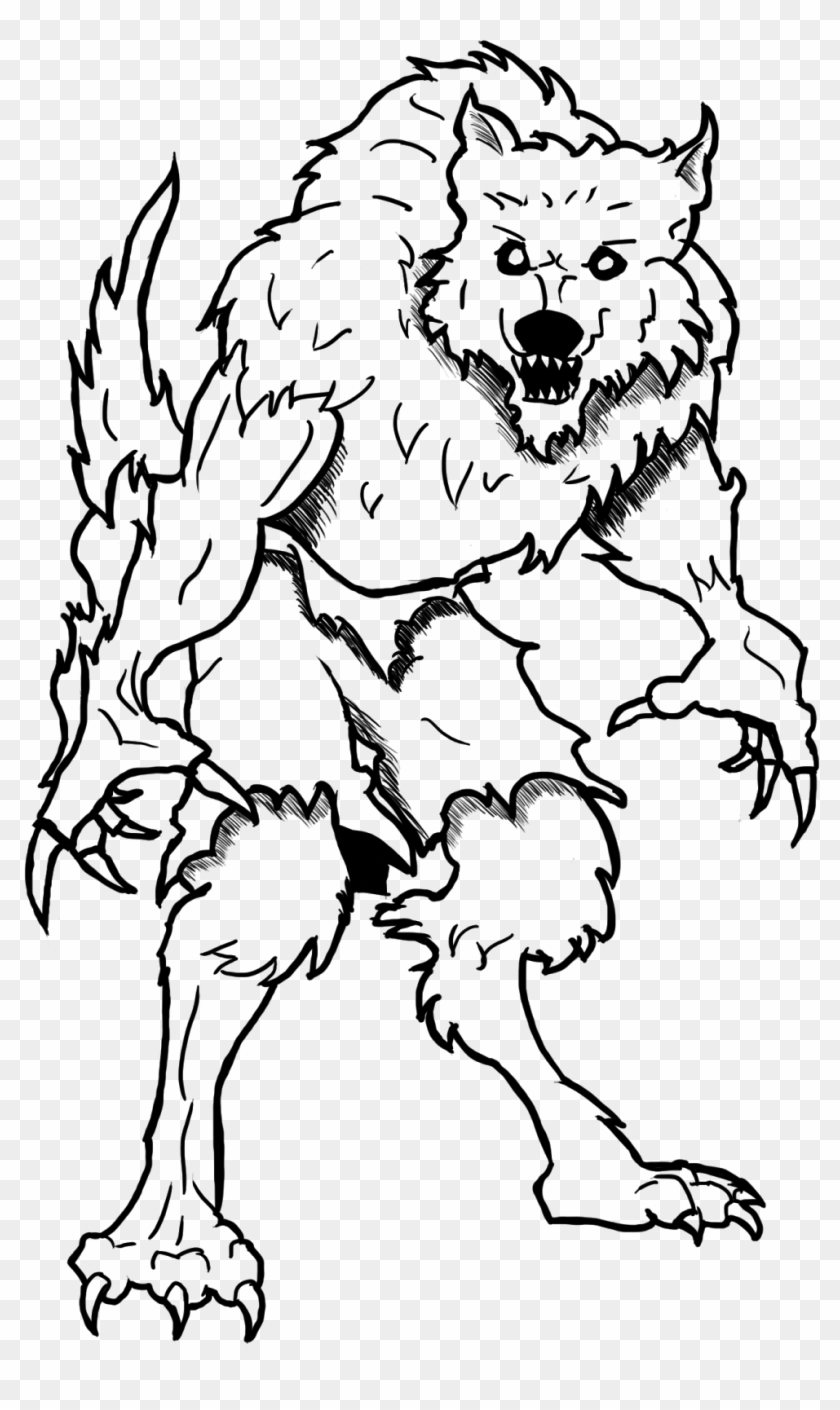 Goosebumps Coloring Book Christmas Number Coloring - Werewolf Coloring Pages For Kids #1016328