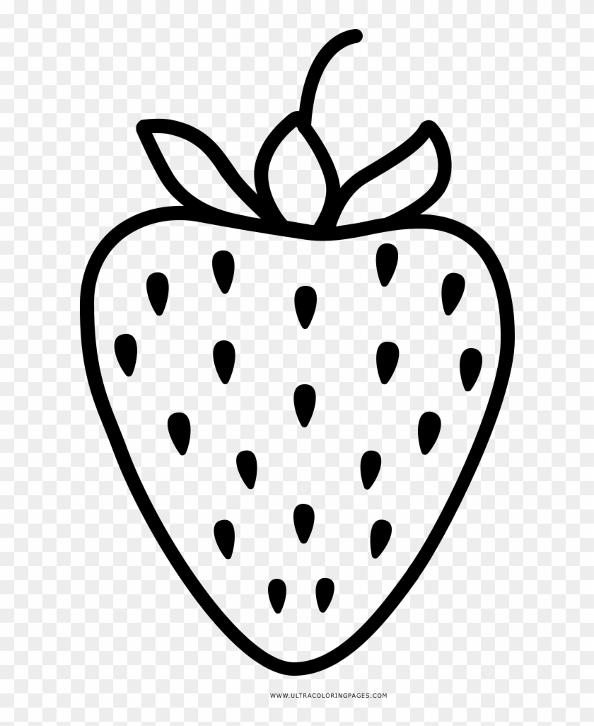 Strawberry Coloring Page - Imagen De Una Fresa Para Colorear #1016409