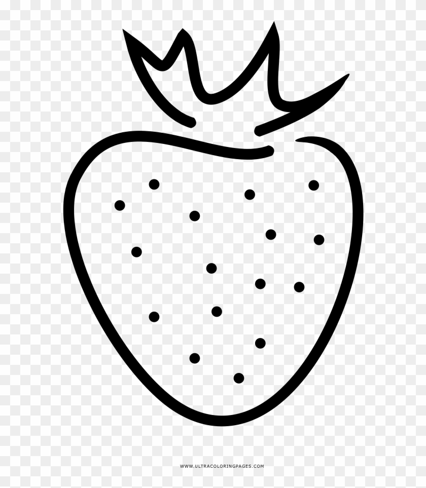 Strawberry Coloring Page - Fresas Png Dibujo - Free Transparent PNG Clipart  Images Download
