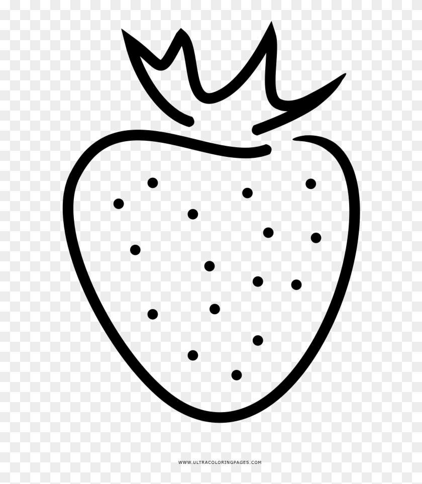 Strawberry Coloring Page - Fresas Png Dibujo #1016423