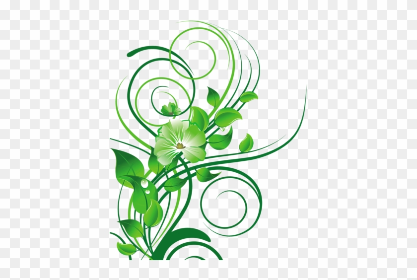 Green Leaves Border Clip Art Download - Зеленый Узор Пнг #1016469