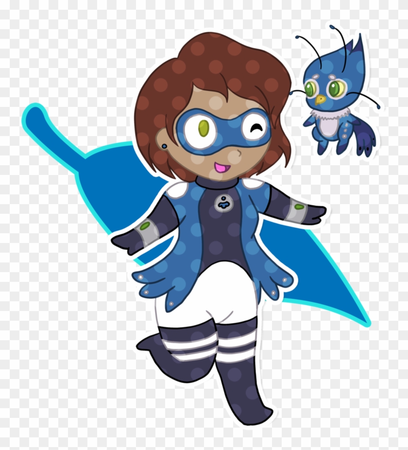 Comm Ml Chibi Blue Jay By Mevrouwroze - Miraculous Ladybug Kwami Blue Jay #1016527