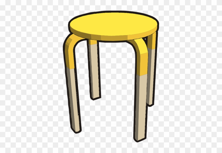 Ikea Yellow Stool Clipart - Vector Bar Stool Icon Png #1016757