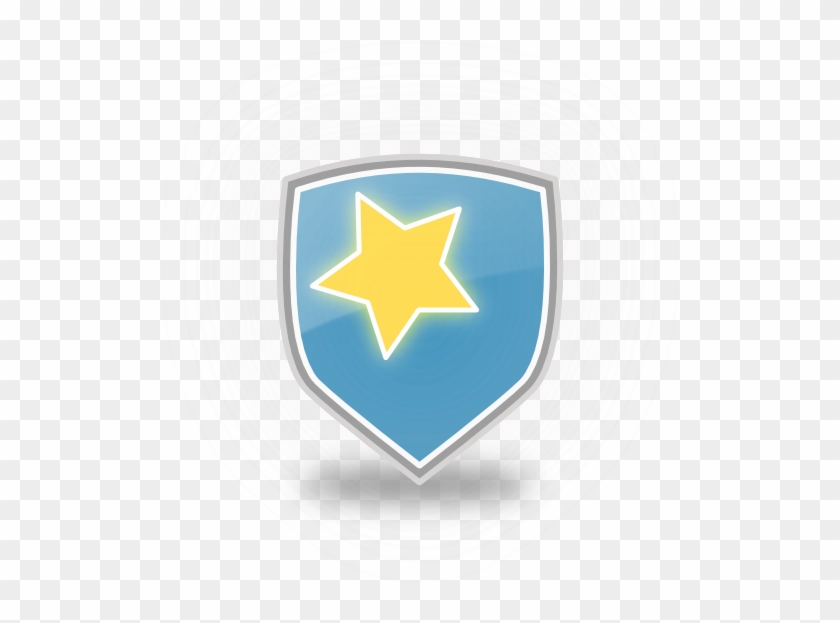 Blue Shield Star Icon - Escudo Azul Con Amarillo #1016834