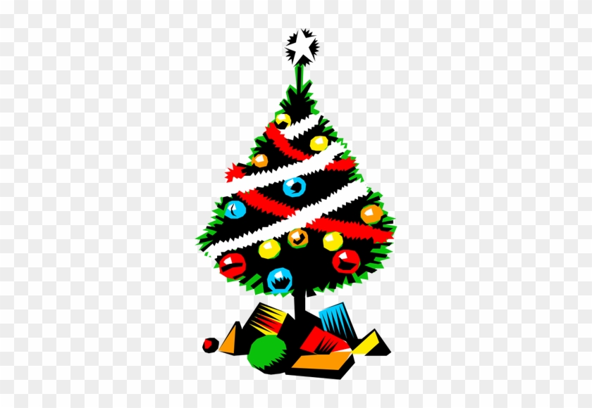 Árbol De Navidad Con Regalos - Christmas Tree Clipart #1016975