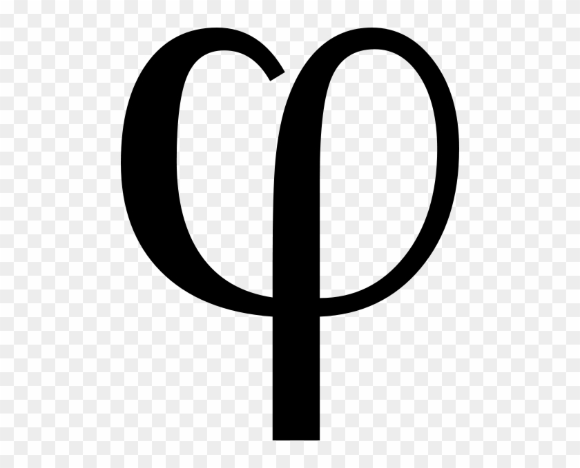 Phi - For Philosophy - Golden Ratio Symbol Png #1017012
