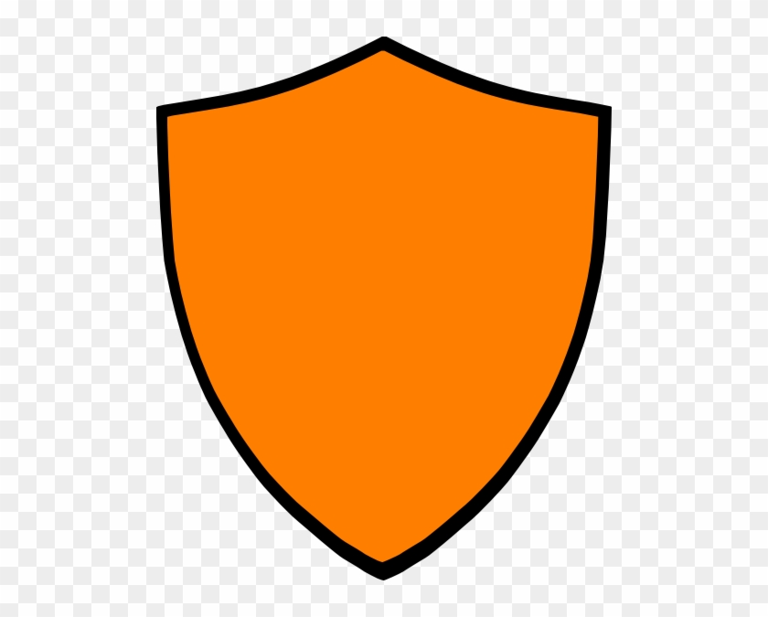 Orange Shield Clipart #1017040