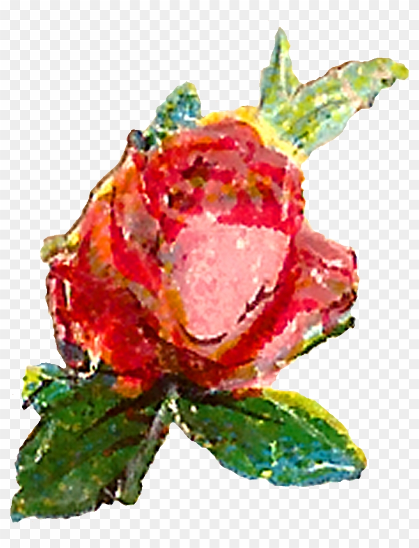 The First Pink Rose Clip Art Is Of A Single Flower - Music Download #1017098