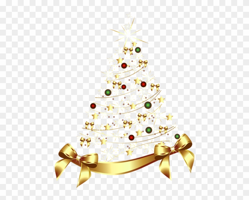 Gold Christmas Tree Clip Art - Christmas Transparent Images Png #1017265