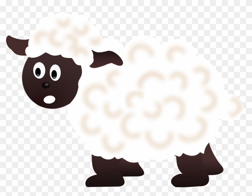 Big Image - Cartoon Sheep Shower Curtain #1017315