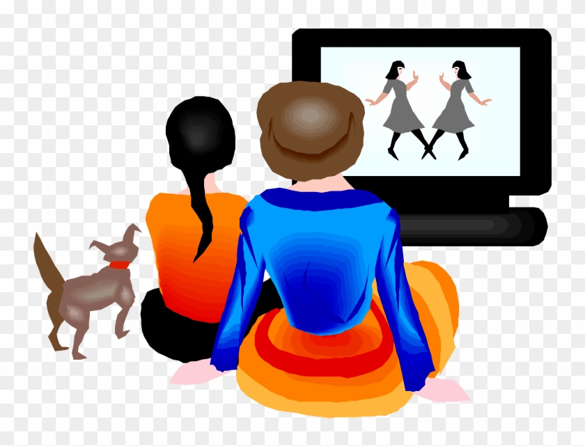 Watching Movie At Home Clipart - Watching Clipart Png #1017379