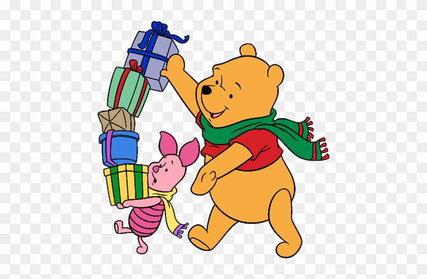 Winnie The Pooh Clip Art - Winnie The Pooh With Presents #1017397