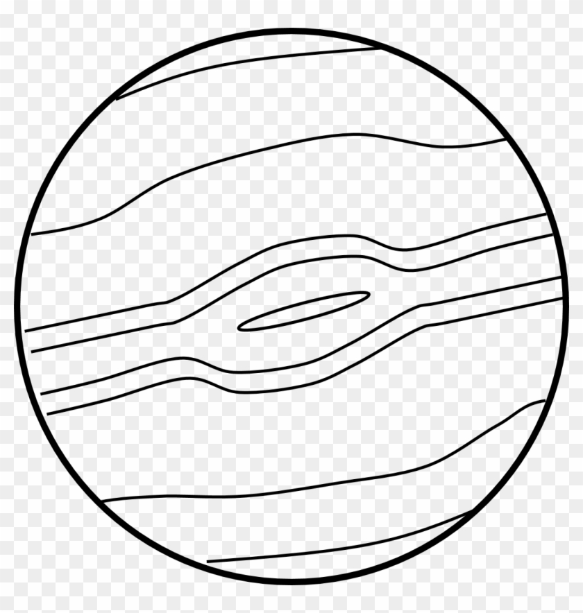 Jupiter Planet Clipart Pics About Space 2 Image - Planet Clip Art Black And White #1017461