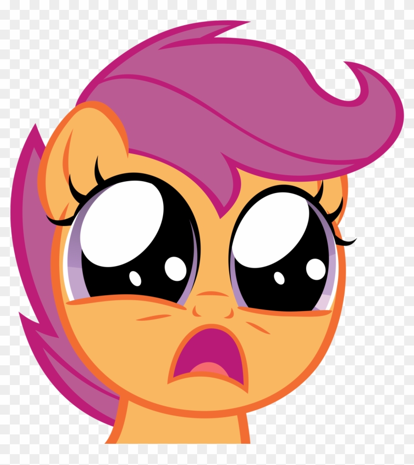 You Scared Scootaloo By Magister39 You Scared Scootaloo - Sad Scootaloo Face #1017485