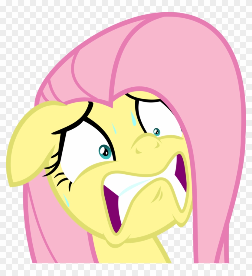 Vector Very Scared Fluttershy By Barrfind - Fluttershy Scared #1017488
