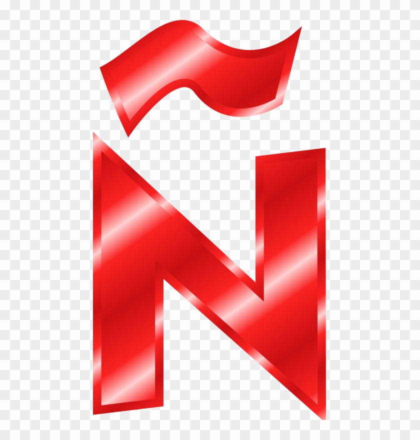 Letters Clip Art - Red Letter N Png #1017581