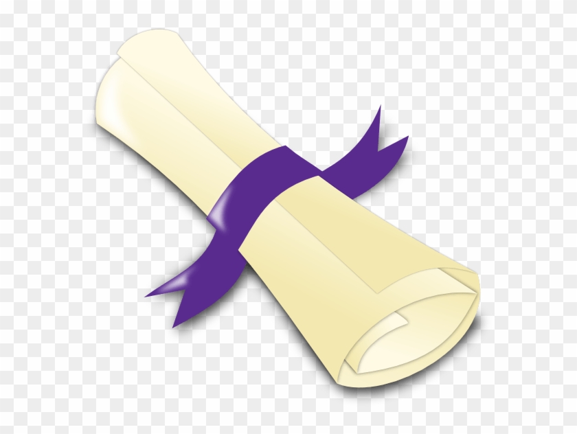 Purple - Diploma Clip Art Blue #1017652