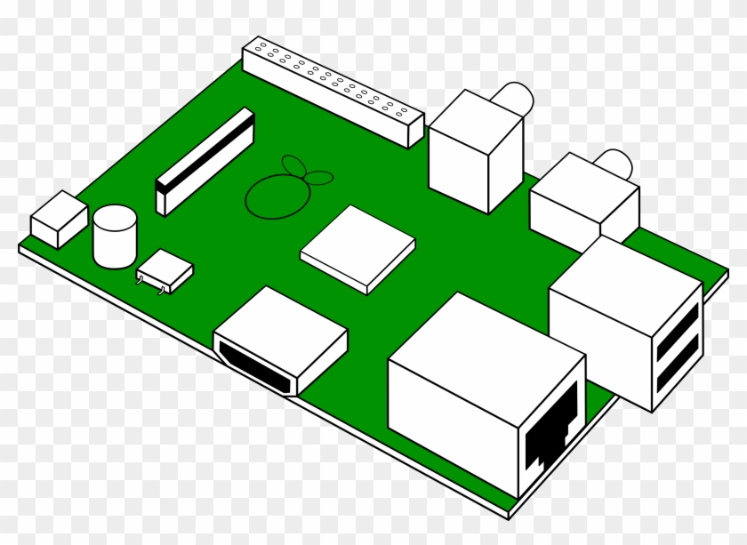 Raspberry Clipart Clip Art - Printed Circuit Board Clipart #1017672