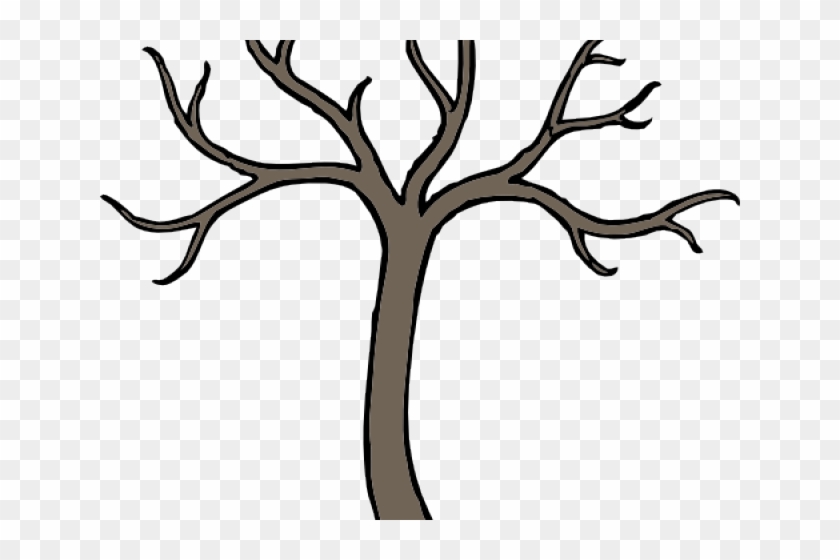 Dead Tree Clipart Root - Bare Tree Clip Art #1017972