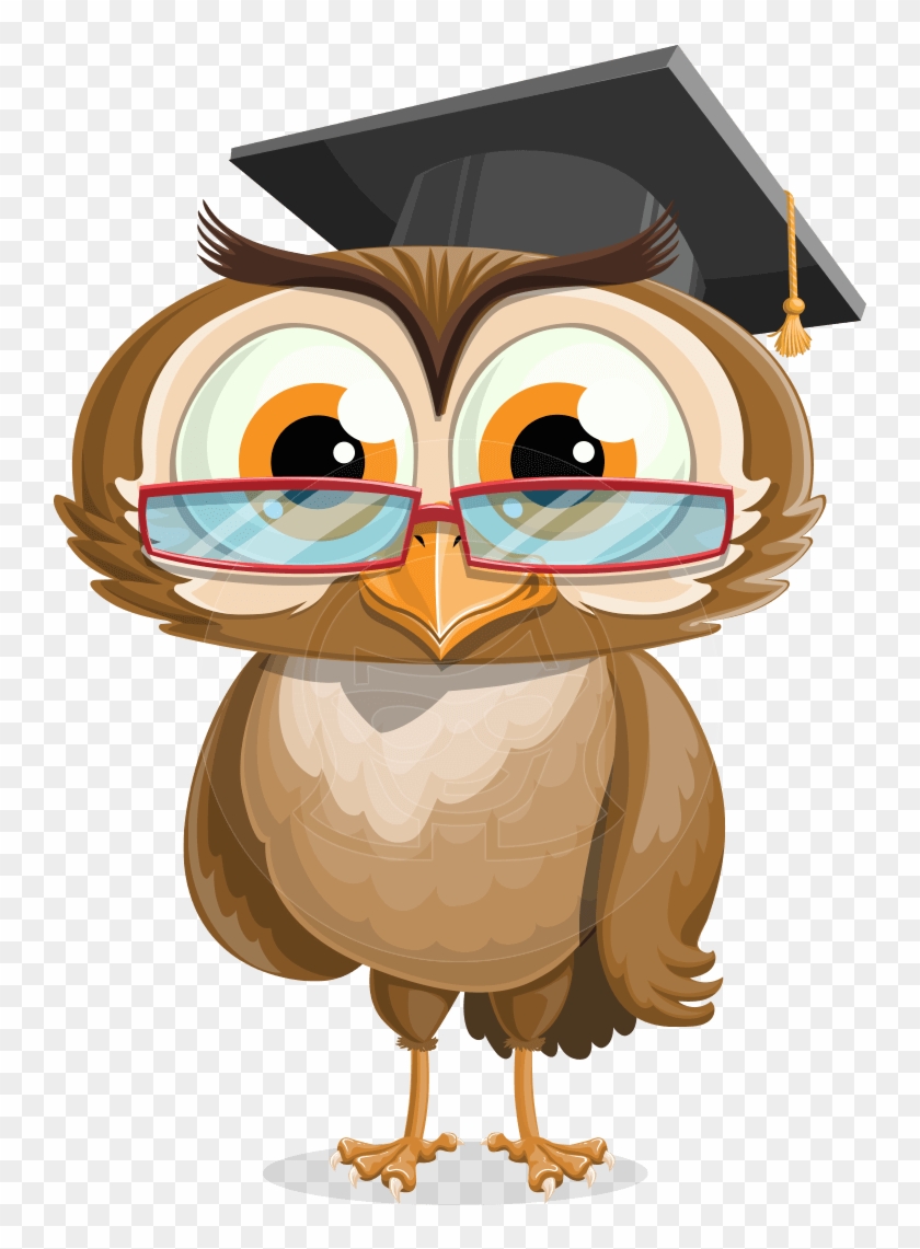 Owlsen Academic - A - Grad Owl Transparent Background #1018056