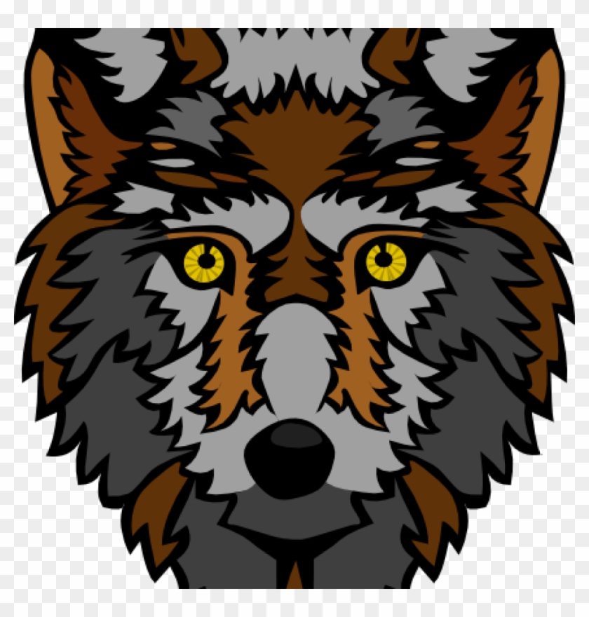 Wolf Face Clipart Stylized Head Clip Art At Clker Vector - Animation Wolf Head Png #1018119