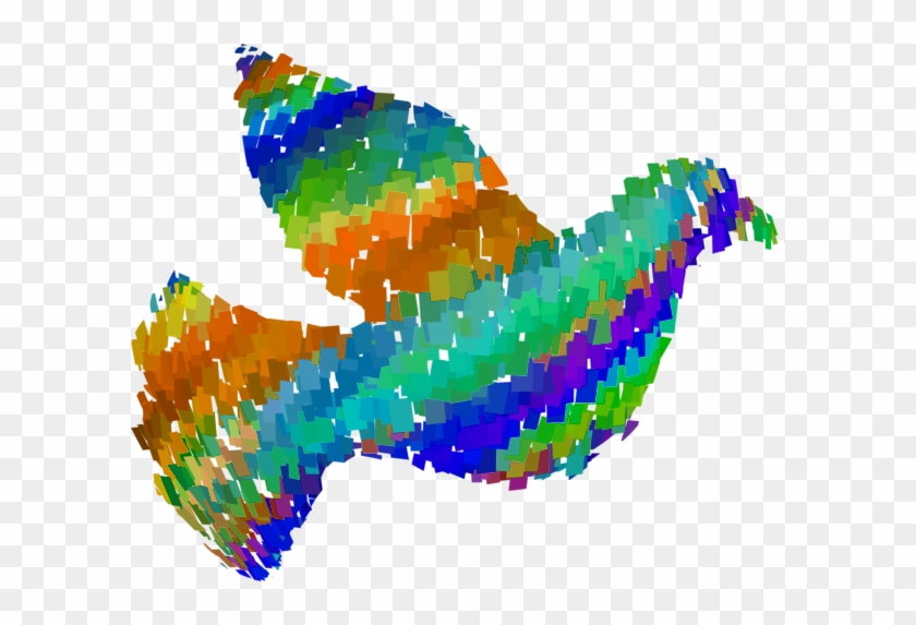 Peace Dove Clipart Psychedelic - Peace #1018145