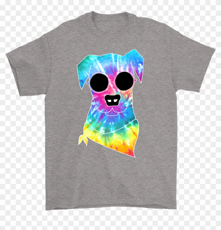 Men's Psychedelic Hippie Dog T-shirt - T Shirt Adidas Logo #1018242