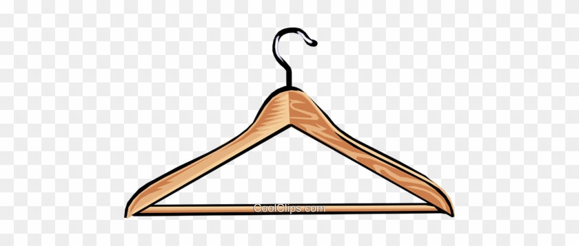 Clothes Hanger Royalty Free Vector Clip Art Illustration - Clipart Clothes Hanger #1018318
