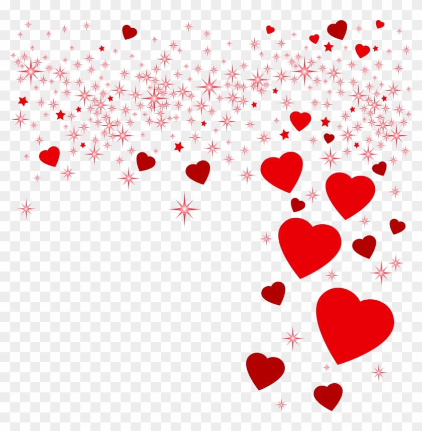 Heart Valentines Day Clip Art - Floating Hearts Png #1018345