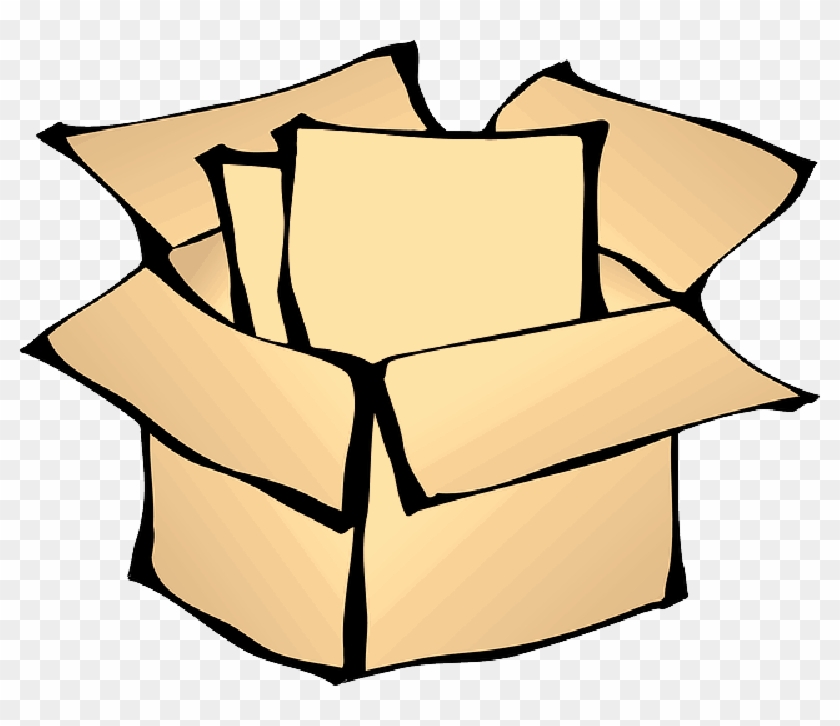 Brown, Box, Paper, Open, Package, Cardboard, Packaging - Package Clip Art #1018391