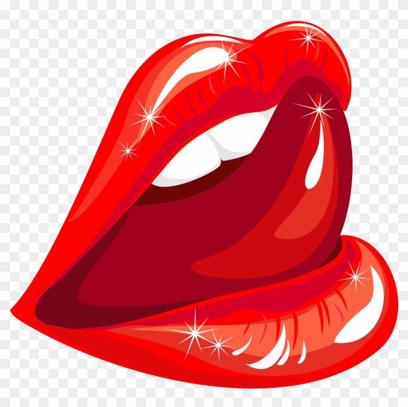 Lip Mouth Licking Illustration - Sexy Licking #1018432