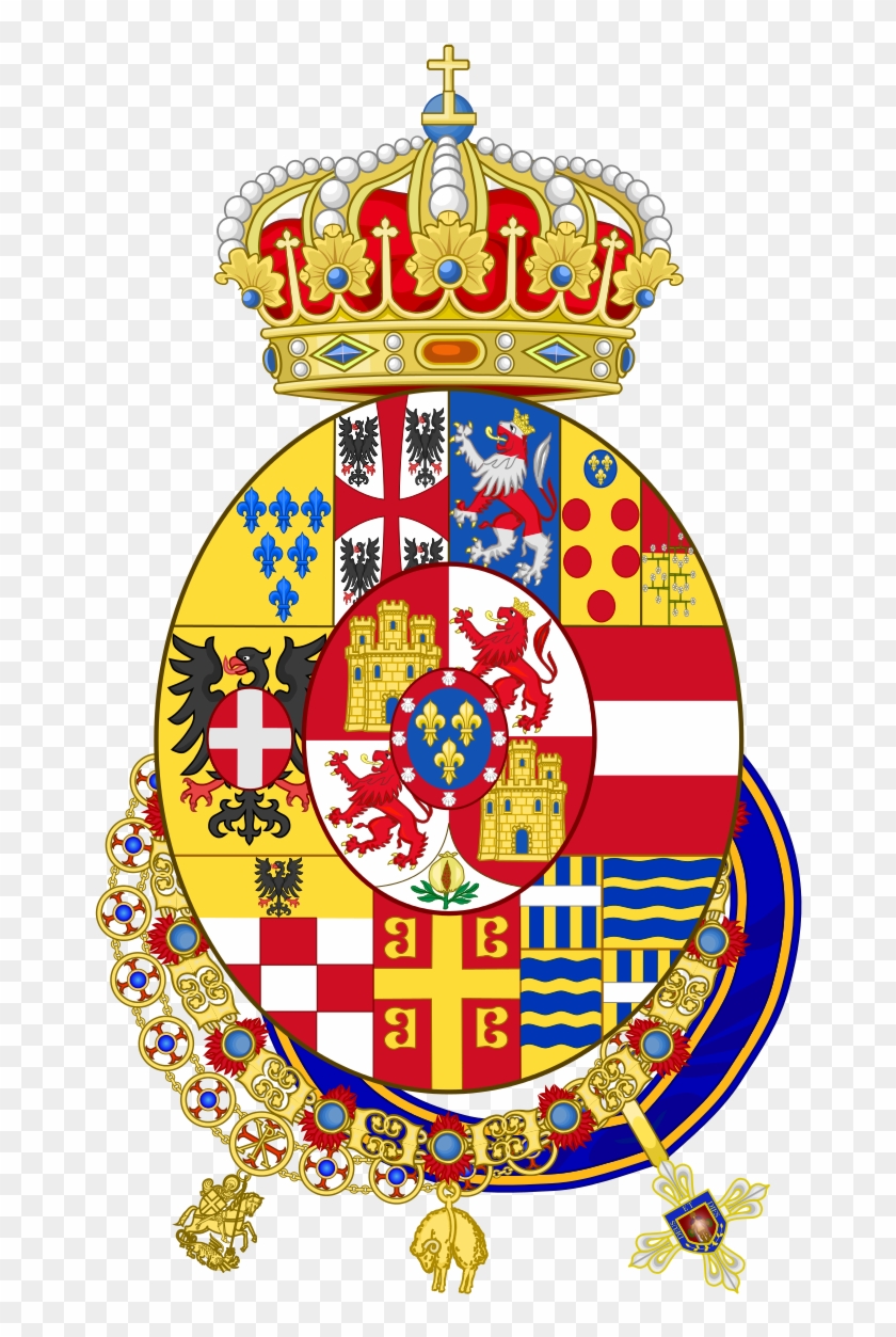 Våben, Bourbon, Kongefamilier, Luxembourg, Kort, Parma, - Royal Crown Shower Curtain #1018574