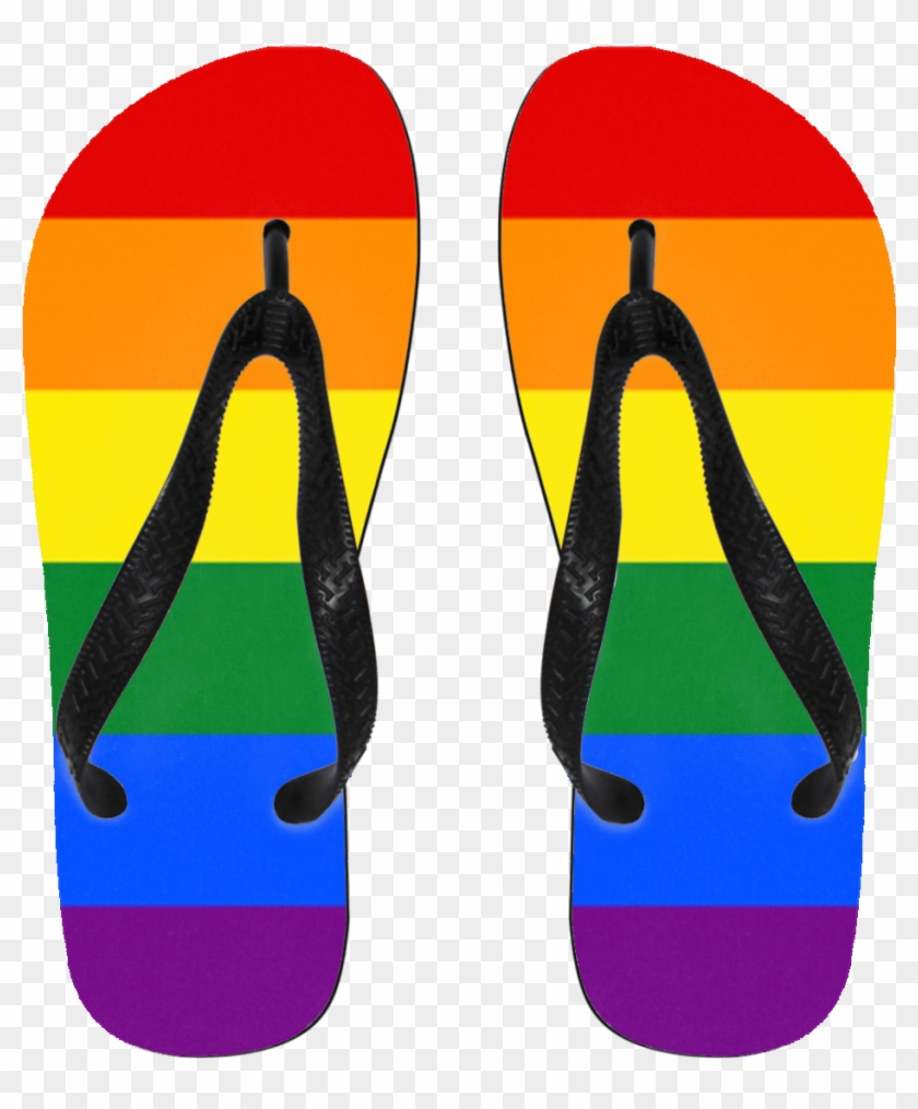 Rainbow Pride Flip Flops - Do Skin. Flip Flops #1018655