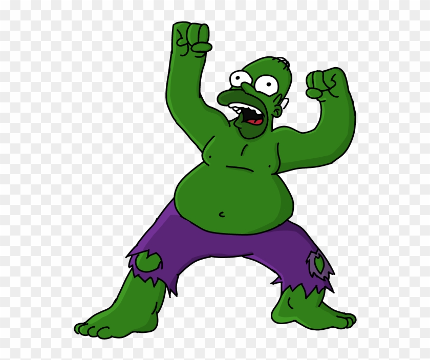 Hulk Homer Simpson Bart Simpson Dibujo De Fan Art - Homero Hulk #1018698