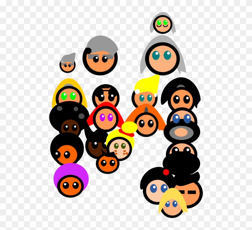 Colorido Dibujo De Un Árbol De Familia Multicultural - Gambar Simbol Keluarga Besar #1018708