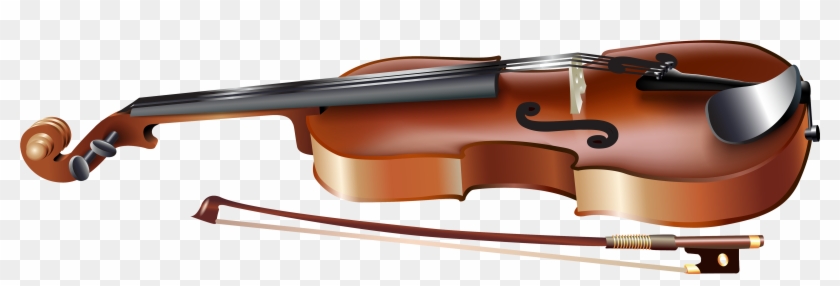 Violin With Bow Png Clipart - Violin Clipart Png #1018738
