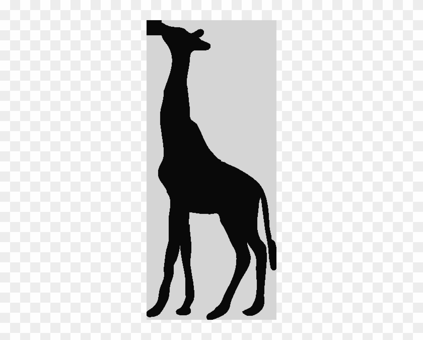 Giraffe Head Clipart Black And White Giraffe Clipart - Giraffe Silhouette Png #1018743