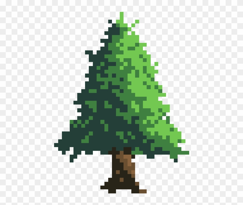 Pixel Pine Tree By Selfteachingkings - Christmas Tree #1018823